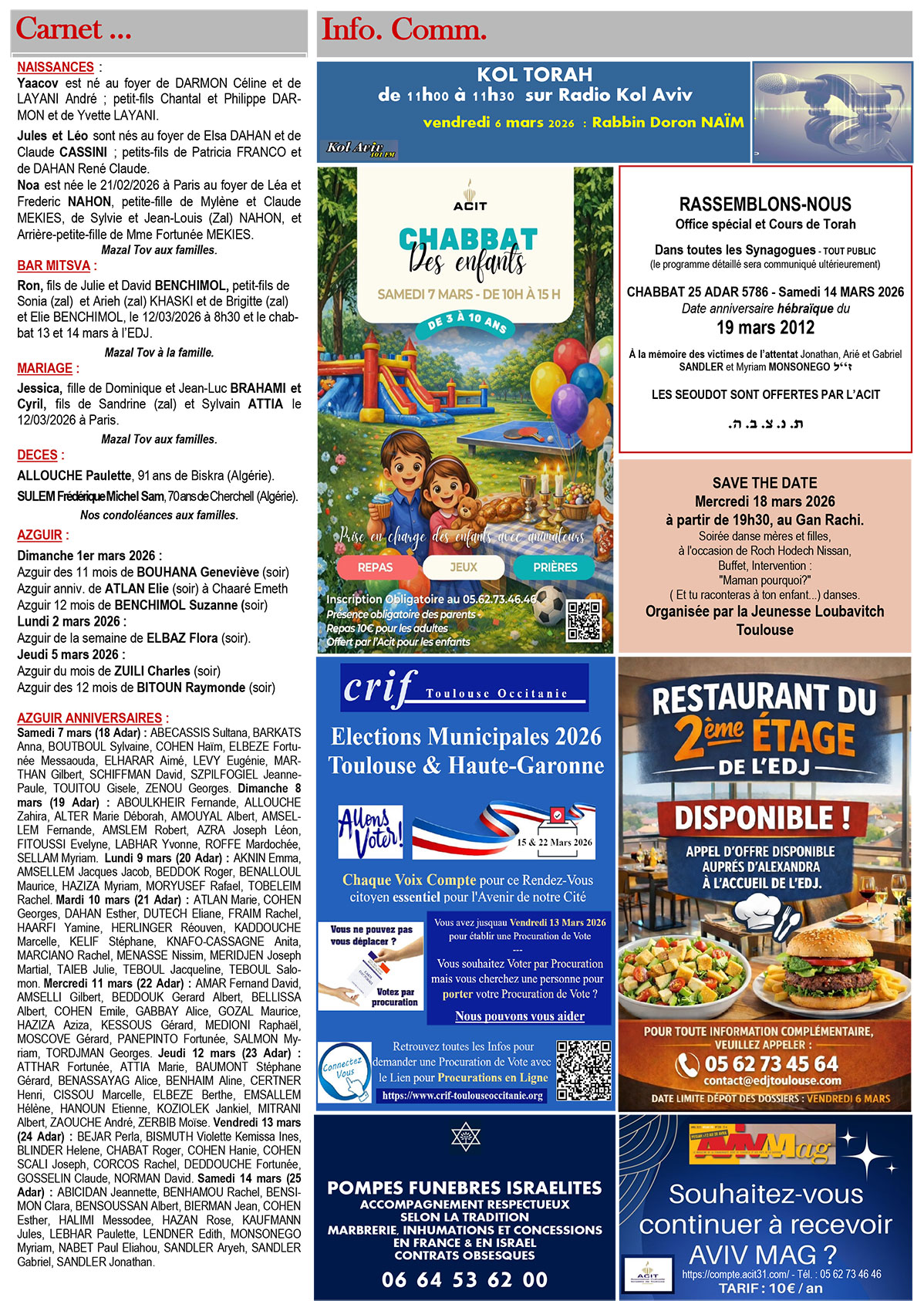 Aviv Hebdo – Page 2