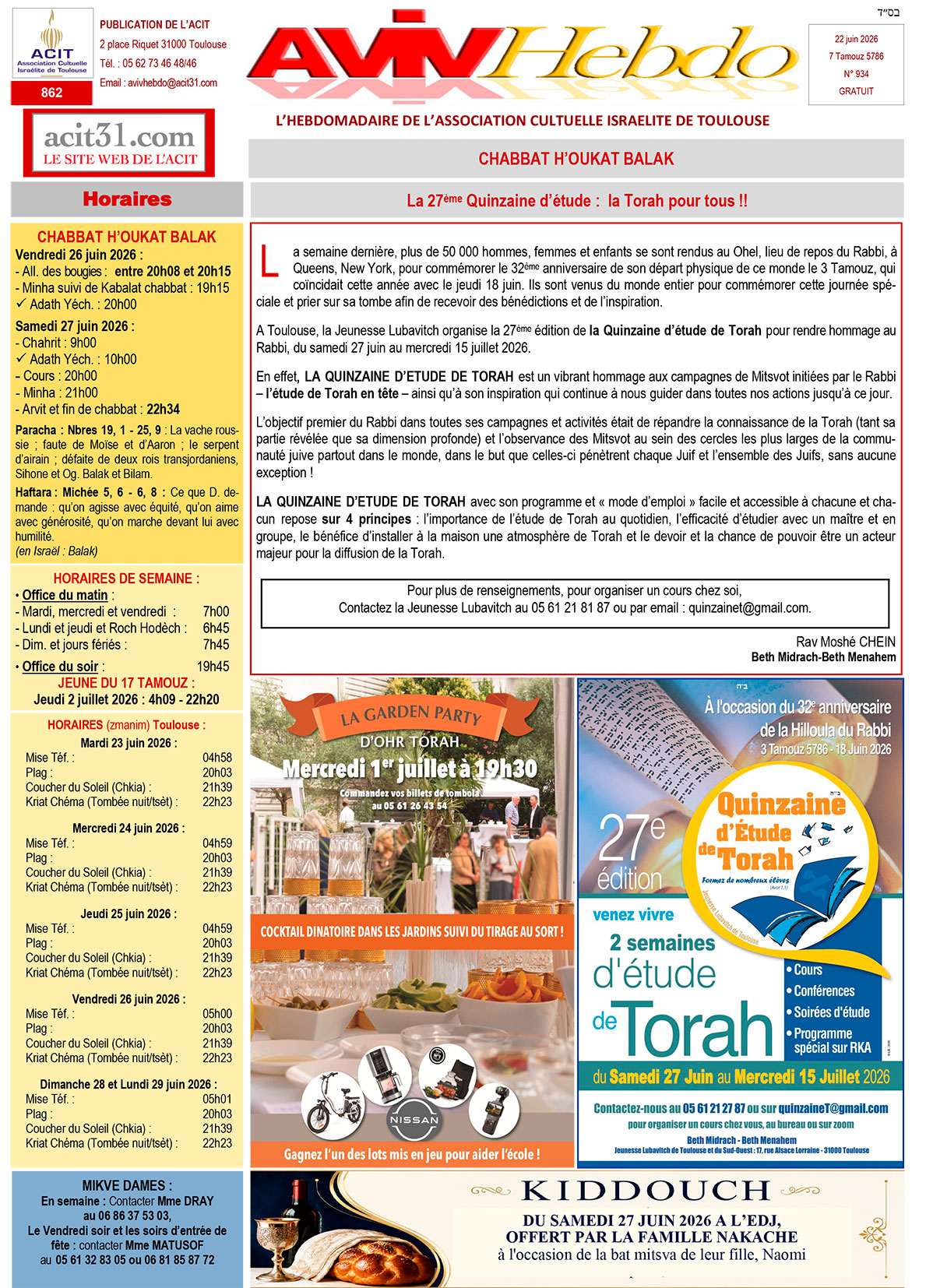 Aviv Hebdo – Page 2